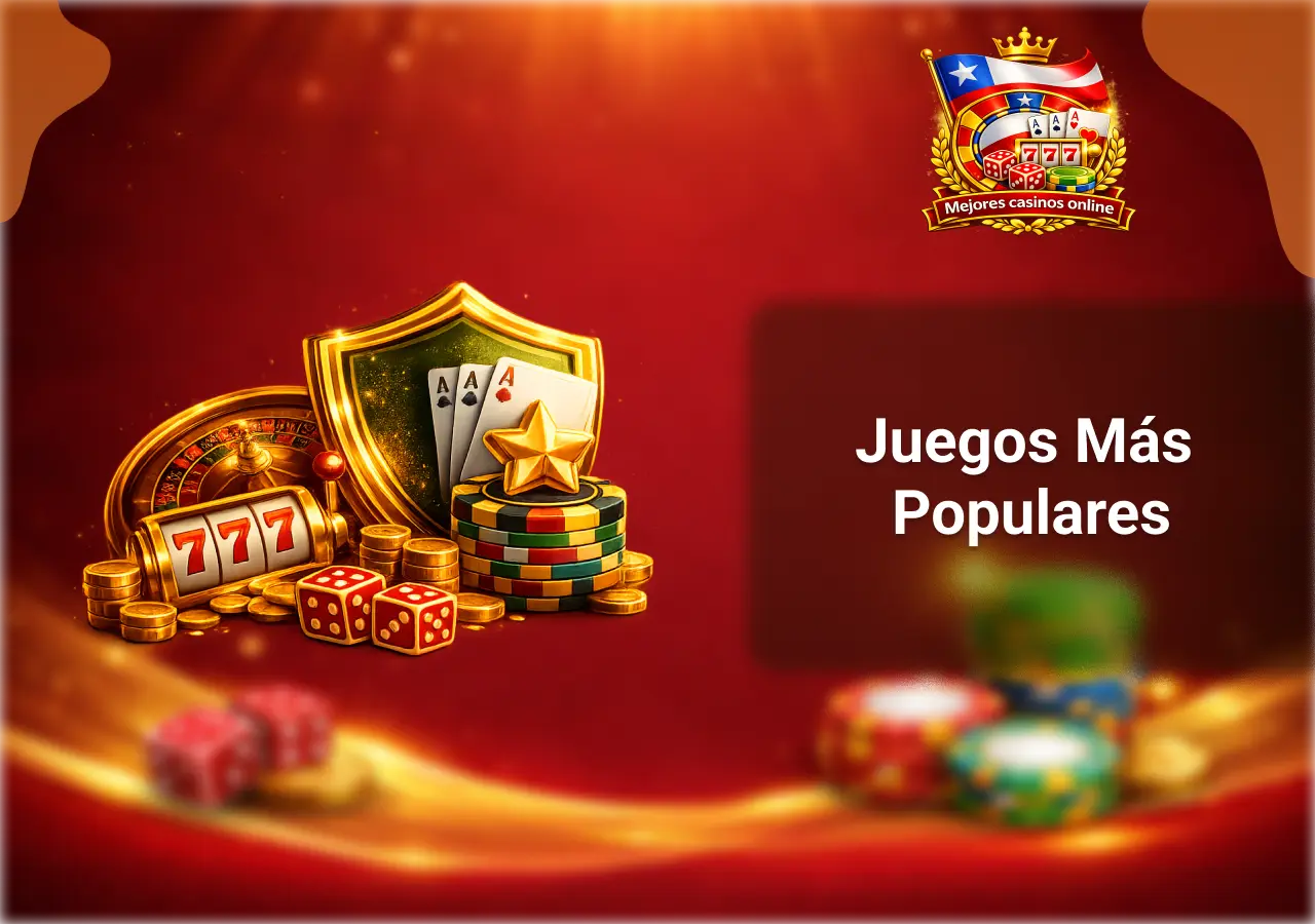 Juegos más populares en los casinos online de Chile